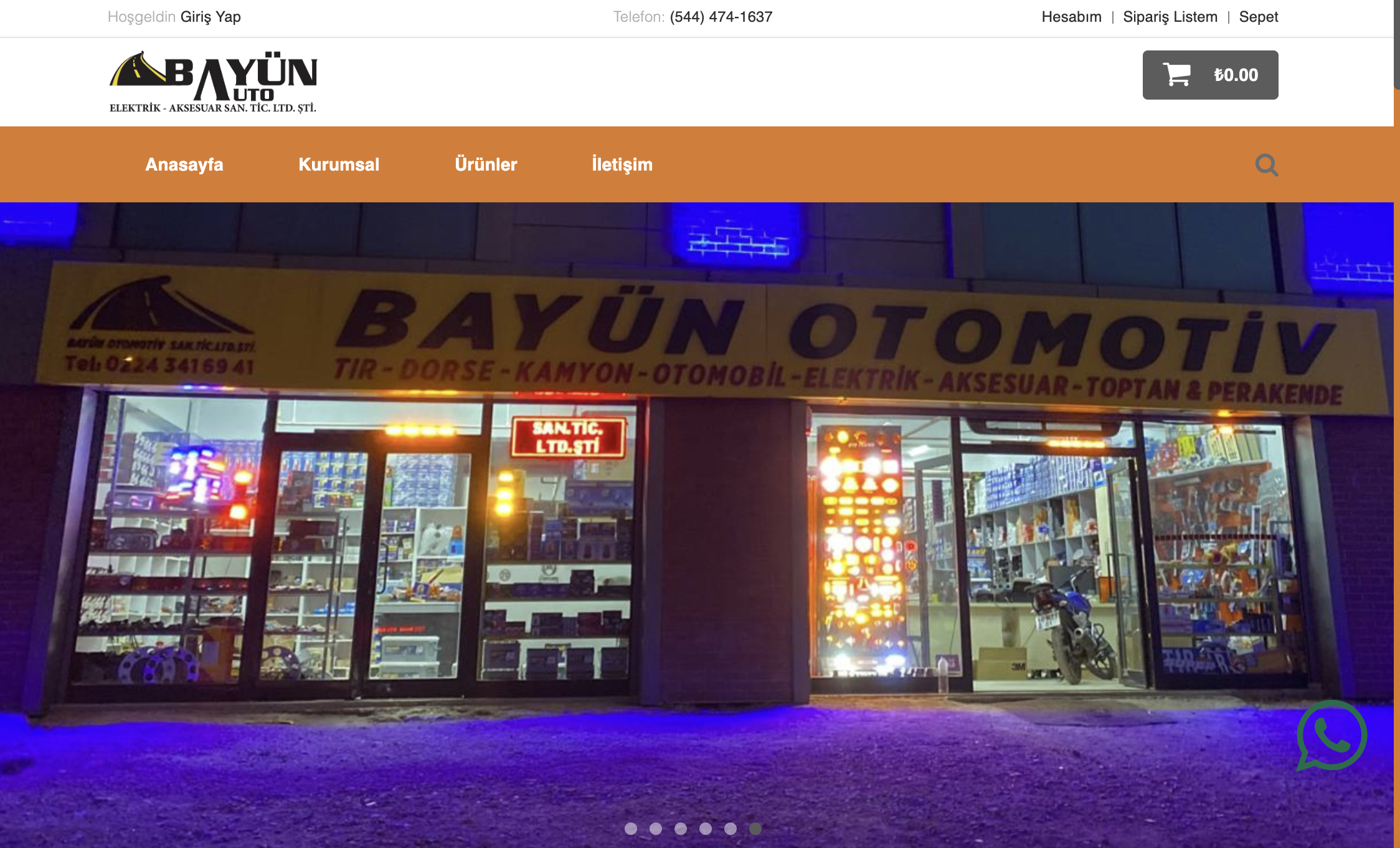 Modern E-Ticaret Sitesi